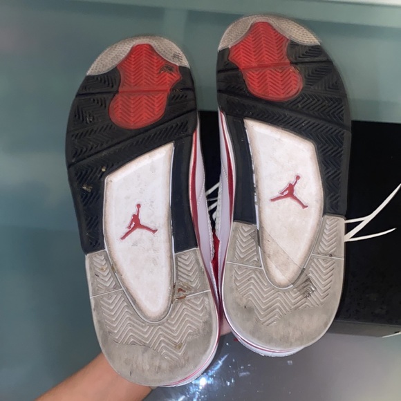 Authentic Air Jordan 4 Retro Red Cement Size 11 - Picture 7 of 8